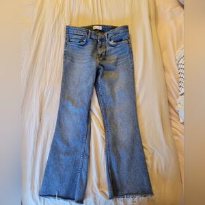 Zara Light Blue Flare Jeans
